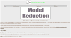 Desktop Screenshot of modelreduction.com