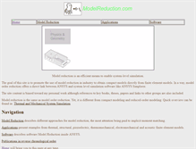 Tablet Screenshot of modelreduction.com